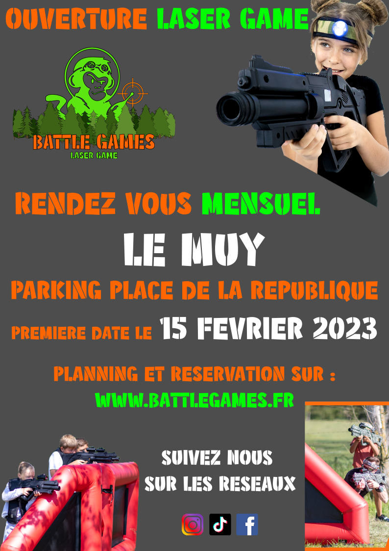laser game mobile dans le var ville du muy