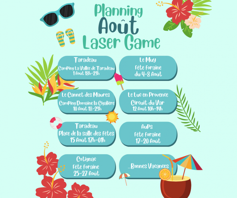 laser game a faire dans le var pour les vacances d ete proche de la plage et du lac saint croix